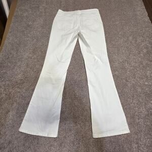 Clean chic casual Bootcut Democracy Absolution White Stretch Designer Jeans 10